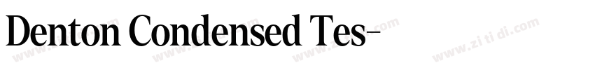 Denton Condensed Tes字体转换